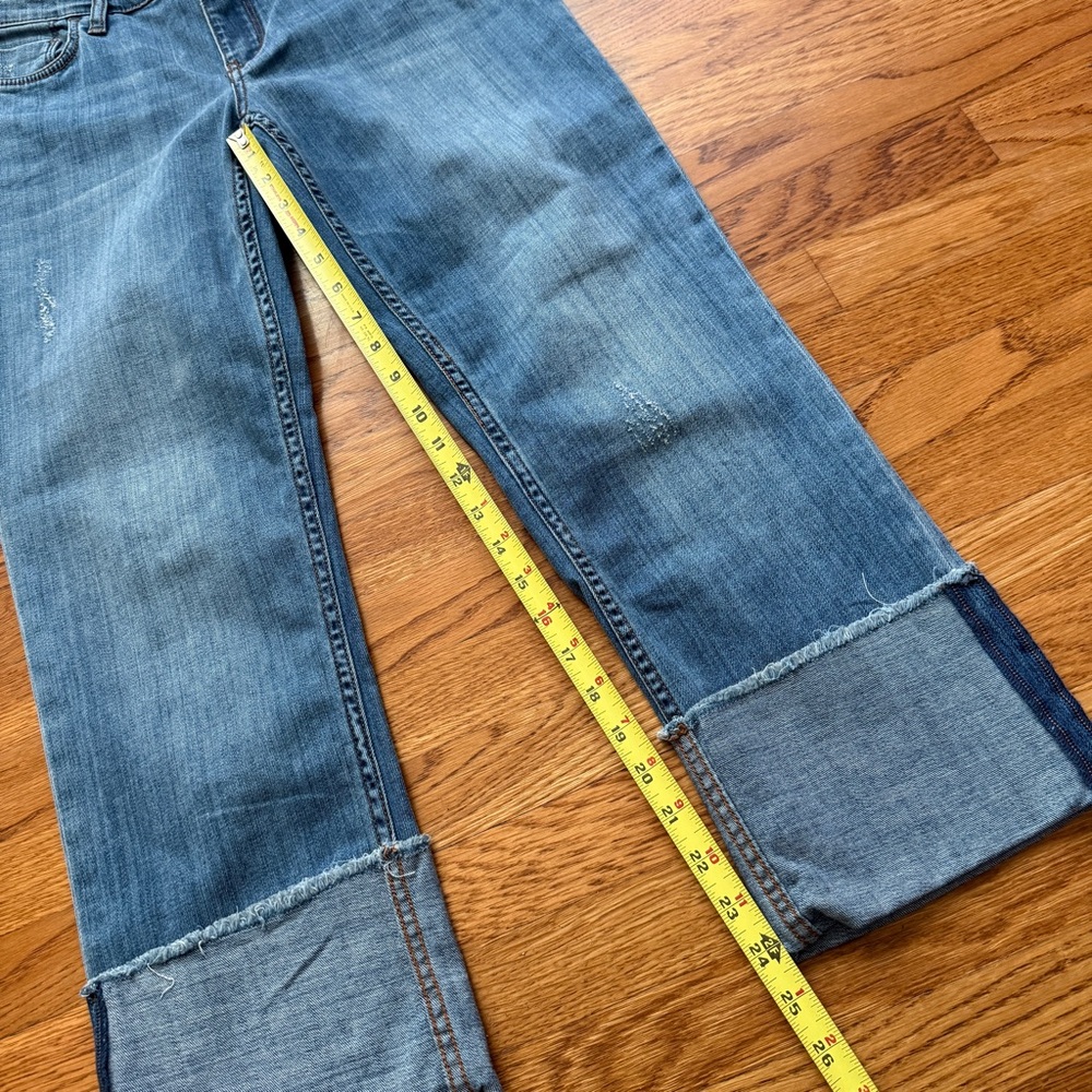 Anthropologie Pilcro hyphen cuffed crop denim jeans 28 - Picture 5 of 10
